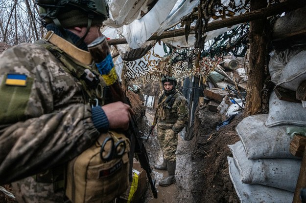 Ukraińskie okopy w rejonie Bachmutu / AA/ABACA /East News