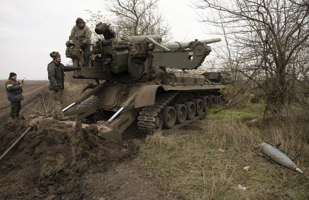Ukraińskie siły w pobliżu Chersonia /STANISLAV KOZLIUK /PAP/EPA