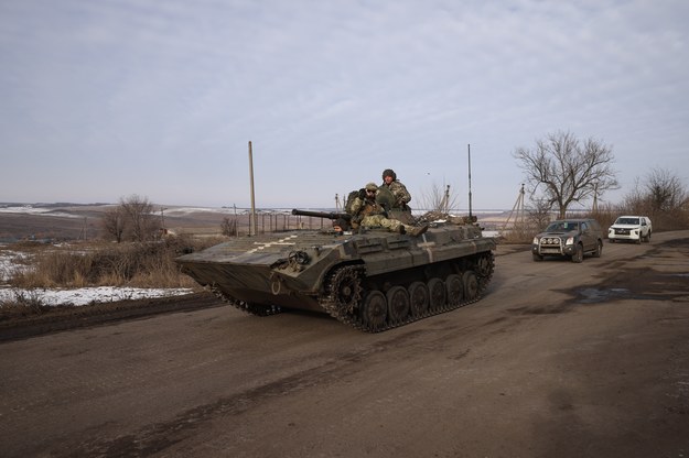 Ukraińskie wojsko w miejscowości Bachmut /EUGENE TITOV /PAP