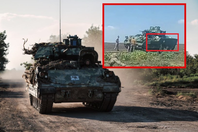 Ukraińskie wozy M2A2 Bradley otrzymały dodatkowy pancerz. To zbawienie dla żołnierzy /@2uwmp /Twitter