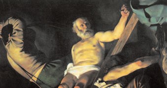 Ukrzyżowanie św. Piotra, Caravaggio, 1600-01 /Encyklopedia Internautica