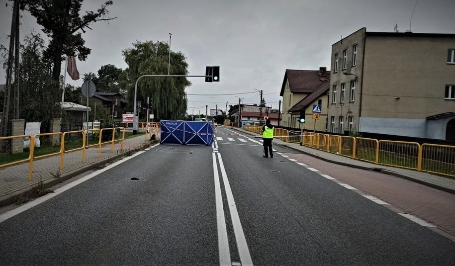 Ul. Gliwicka w Mikołowie, gdzie doszło do potracenia /Policja