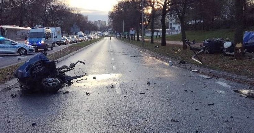 Ulica była całkowicie zablokowana /Policja