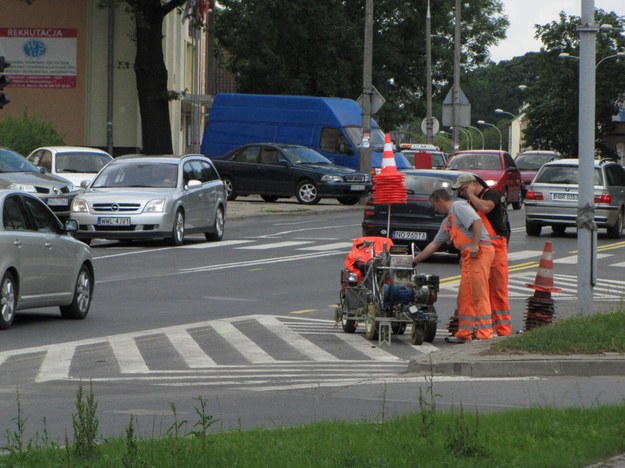 Ulica Wojska Polskiego będzie zwężona. Fot. RMF FM. &nbsp;