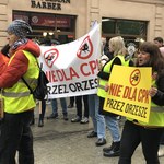 Ulicami Katowic przeszedł protest przeciw inwestycji CPK