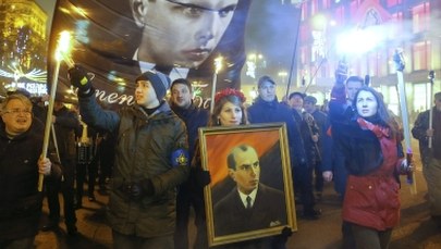 Ulicami Kijowa przeszedł marsz ku czci Bandery. "Chwała narodowi, śmierć wrogom"
