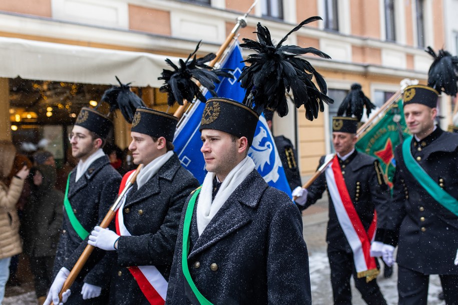 Ulicami Tarnowskich Gór przeszła Parada Górnicza /Zbigniew Meissner /PAP