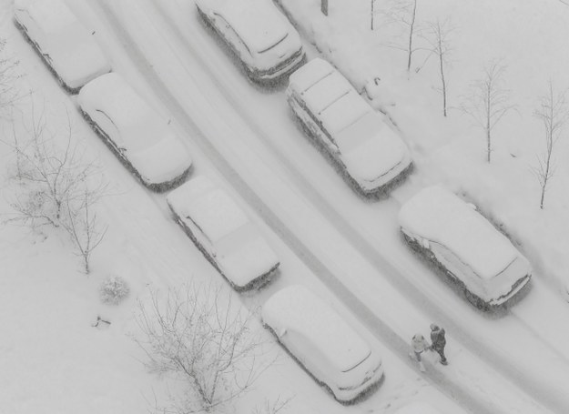 Ulice Moskwy pod śniegiem /Sergei Ilnitsky /PAP/EPA