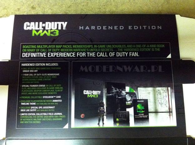 Ulotka z Call of Duty: Modern Warfare 3 w edycji Hardened /CDA
