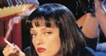 Uma Thurman na plakacie filmu "Pulp Fiction" /