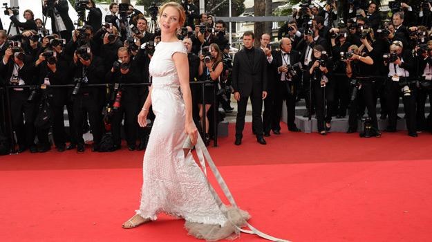 Uma Thurman w Cannes /AFP