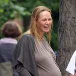 Uma Thurman w zaawansowanej ciąży