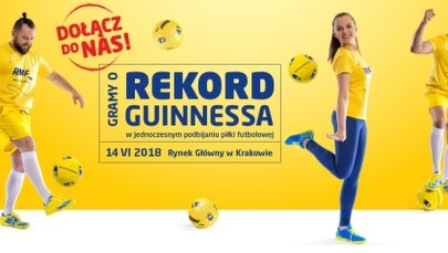 Umiesz podbijać piłkę futbolową przez 10 sekund? Pobij z nami rekord Guinnessa!