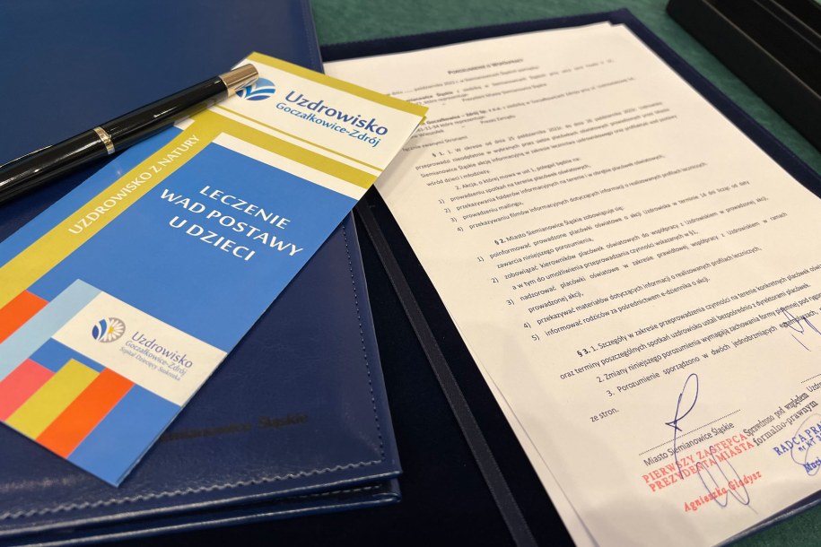 Umowa pilotażowa między siemianowickim samorządem a goczałkowickim uzdrowiskiem /Urząd Miasta Siemianowice Śląskie /Materiały prasowe