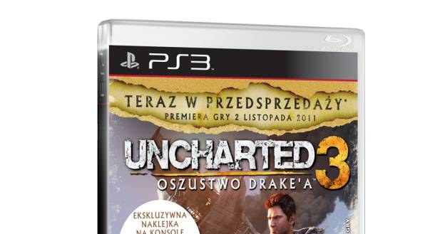 Uncharted 3: Oszustwo Drake'a z ekskluzywną naklejką na konsolę w zestawie /Informacja prasowa