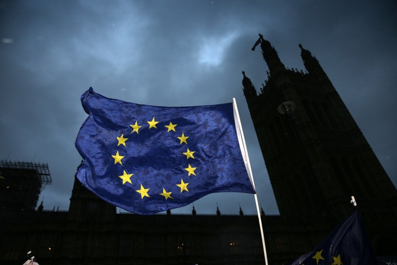 Unijna flaga w Londynie /AFP