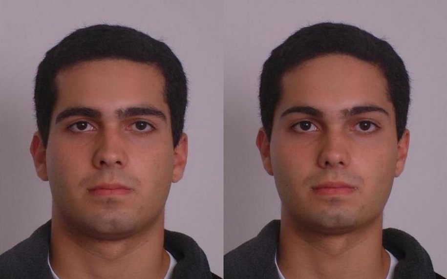 Uniwersytet w Aberdeen opublikował na swojej stronie porównania twarzy mniej i bardziej męskich &nbsp; /University of Aberdeen /poboczem.pl