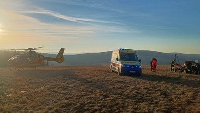 Upadek i pachwina przebita korzeniem. Poważny wypadek w ostatni weekend ferii
