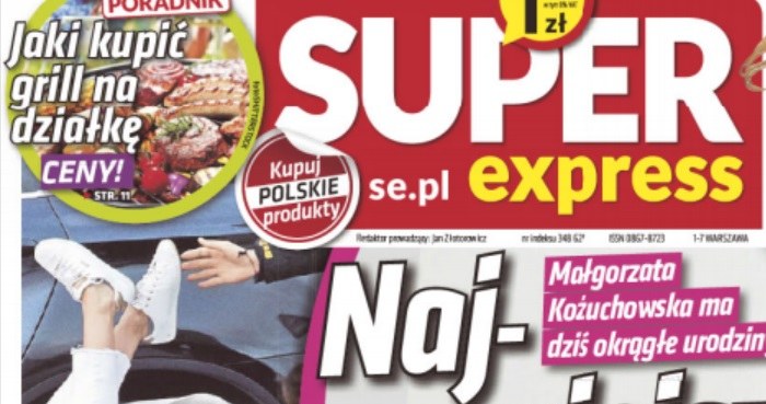 Upadek Kalskiej na okładce najnowszego "Super Expressu" /materiał zewnętrzny