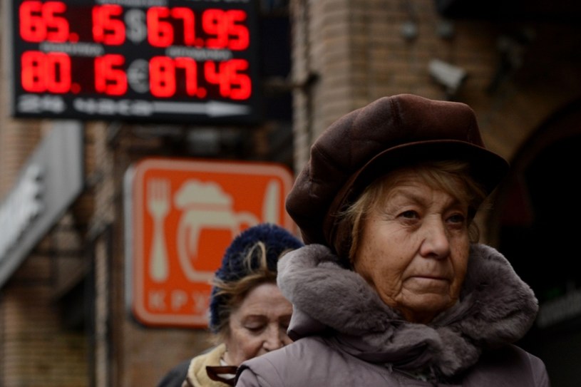 Upadek rosyjskiego rubla /AFP