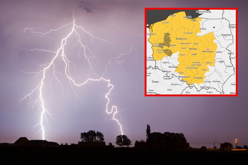 Upał, burze z gradem i silny wiatr. Ostrzeżenia prawie dla wszystkich województw