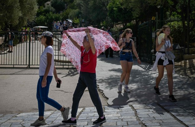 Upały w Grecji /ARIS MESSINIS / AFP /East News