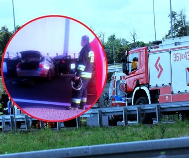 Upiorny wypadek na A4. Nieoznakowany radiowóz roztrzaskany pod ciężarówką