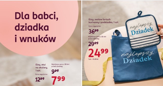 Upominki na Dzień Babci i Dziadka w Rossmannie – gotowe prezenty już od 7,99 zł /Rossmann /INTERIA.PL