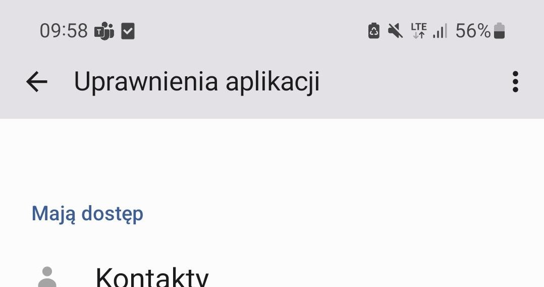 Uprawnienia jednej z aplikacji na Androidzie. /materiały własne /materiał zewnętrzny