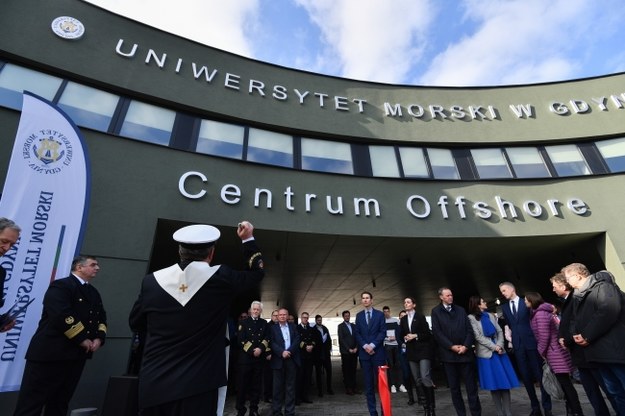 Uroczyste otwarcie Centrum Offshore Uniwersytetu Morskiego w Gdyni /Andrzej Jackowski /PAP