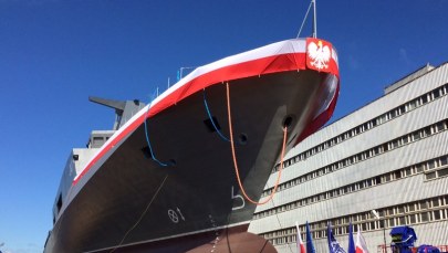 Uroczyste wodowanie "Ślązaka" w Gdyni