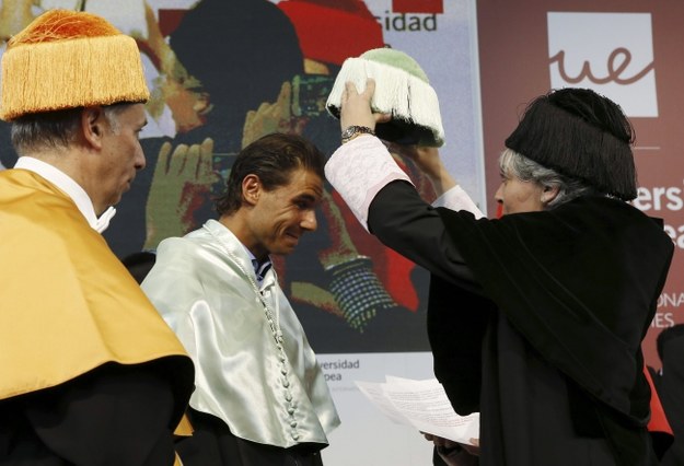 Uroczystość wręczania doktoratu honoris causa Rafaelowi Nadalowi /SERGIO BARRENECHEA /PAP/EPA