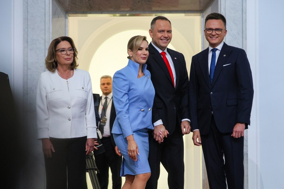 Uroczystość zaprzysiężenia Prezydenta RP Karola Nawrockiego przed Zgromadzeniem Narodowym /Rafał Guz /PAP