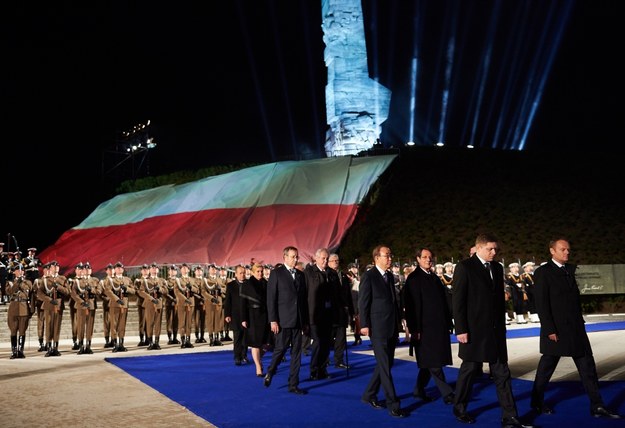 Uroczystosci na Westerplatte /Adam Warżawa /PAP