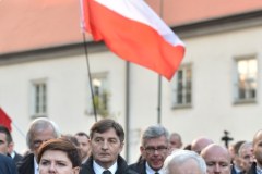 Uroczystości pod Krzyżem Pamięci Narodowej w Krakowie