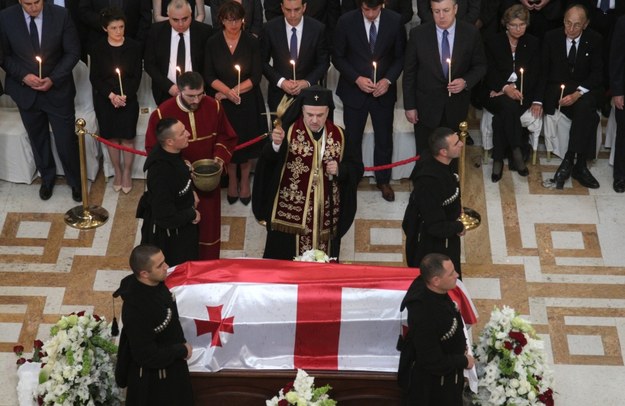 Uroczystości pogrzebowe byłego prezydenta Gruzji /ZURAB KURTSIKIDZE /PAP/EPA