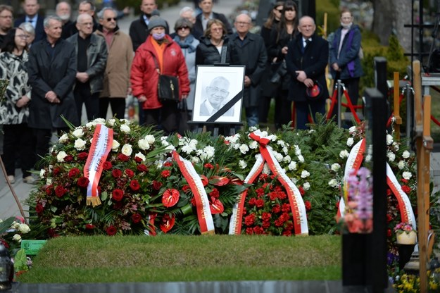 Uroczystości pogrzebowe Ludwika Dorna na Cmentarzu Wojskowym na Powązkach w Warszawie / 	Marcin Obara  /PAP