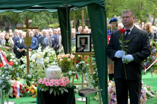 Uroczystości pogrzebowe Olgi Krzyżanowskiej na Cmentarzu Srebrzysko w Gdańsku / 	Adam Warżawa    /PAP