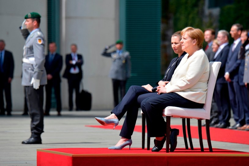Uroczystości powitania nowej duńskiej premier w Berlinie /TOBIAS SCHWARZ /AFP