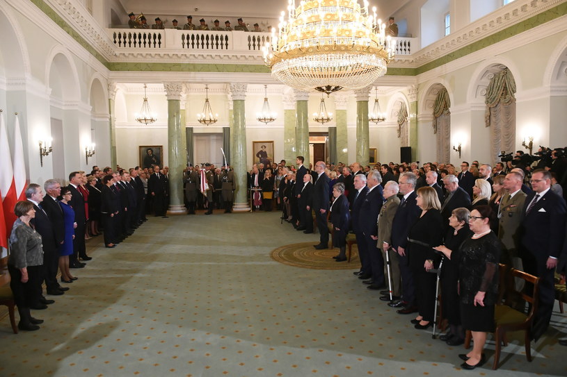 Uroczystości wręczenia odznaczeń państwowych w Pałacu Prezydenckim w Warszawie z okazji obchodów Narodowego Święta Niepodległości / 	Radek Pietruszka   /PAP
