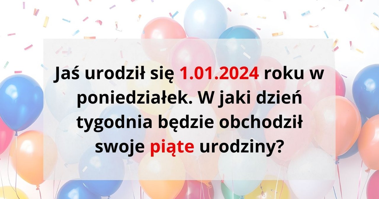 Urodzinowa zagadka matematyczna. Dasz radę bez kalendarza? /Canva Pro