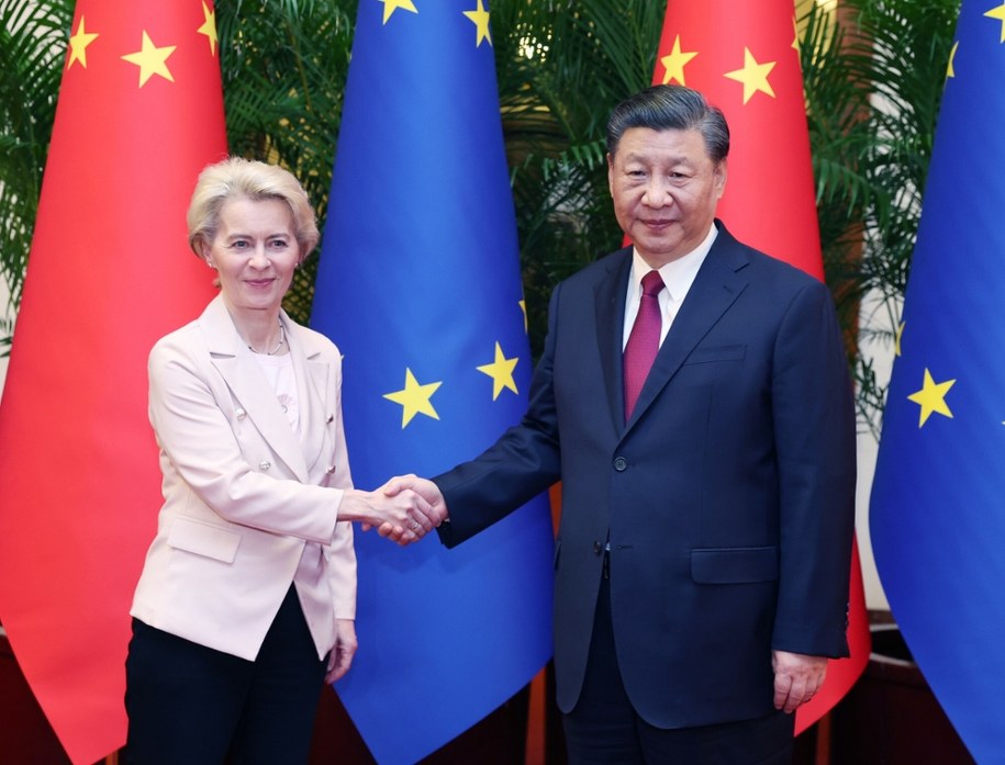 Ursula von der Layen podczas wizyty w Chinach w 2023 roku /Yao Dawei/Xinhua News/East News /East News