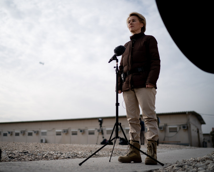 Ursula von der Leyen jeszcze w roli niemieckiej minister obrony /Kay Nietfeld / POOL / AFP /AFP