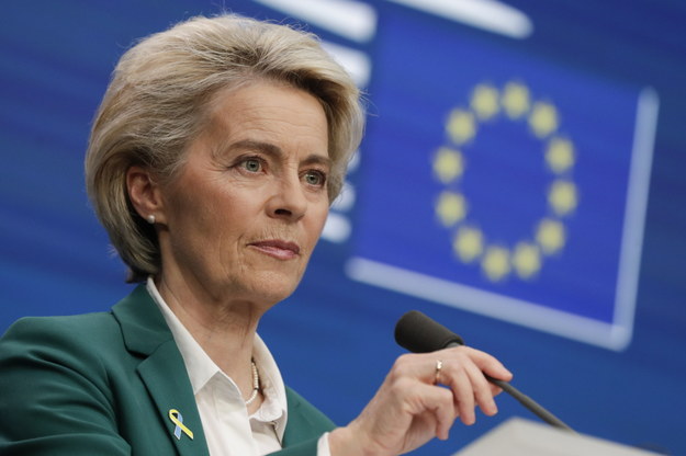 Ursula von der Leyen po szczycie Unii Europejskiej /OLIVER HOSLET /PAP/EPA
