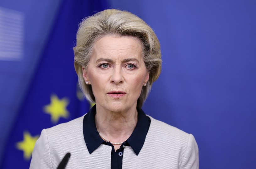 Ursula von der Leyen podczas swojego wystąpienia /Pool AFP/Associated Press /East News