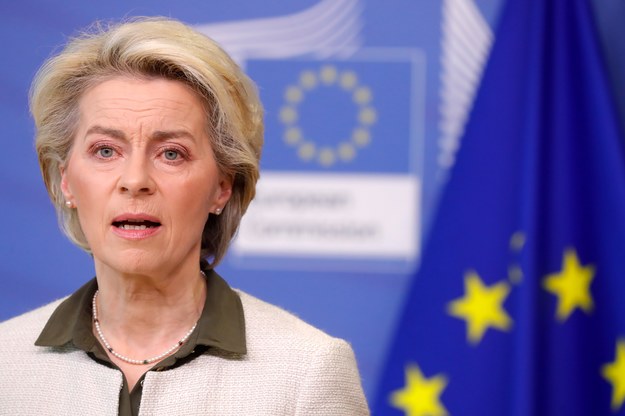 Ursula von der Leyen poinformowała o historycznej decyzji UE /  STEPHANIE LECOCQ / POOL / AFP /PAP/EPA