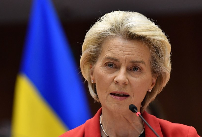 Ursula von der Leyen, szefowa KE  zapowiada szósty pakiet sankcji na Rosję /AFP