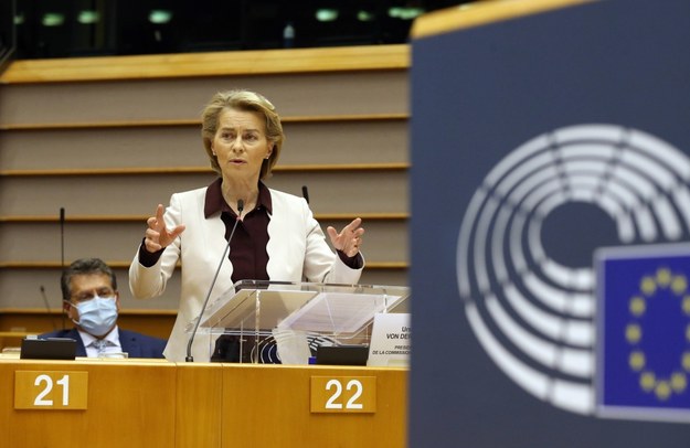 Ursula von der Leyen w Parlamencie Europejskim /STEPHANIE LECOCQ  /PAP/EPA