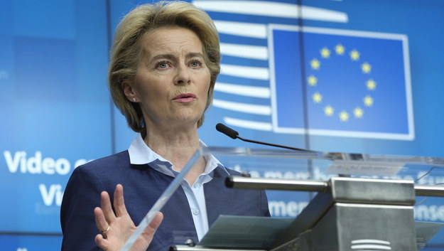 Ursula von der Leyen /OLIVIER HOSLET / POOL /PAP/EPA