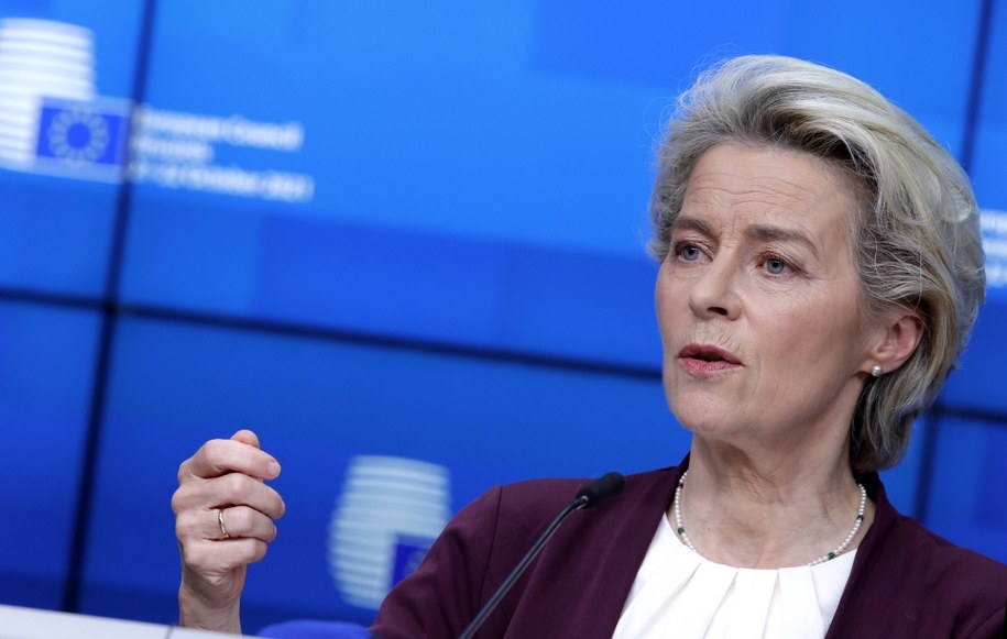 Ursula von der Leyen /OLIVIER MATTHYS / POOL /PAP/EPA